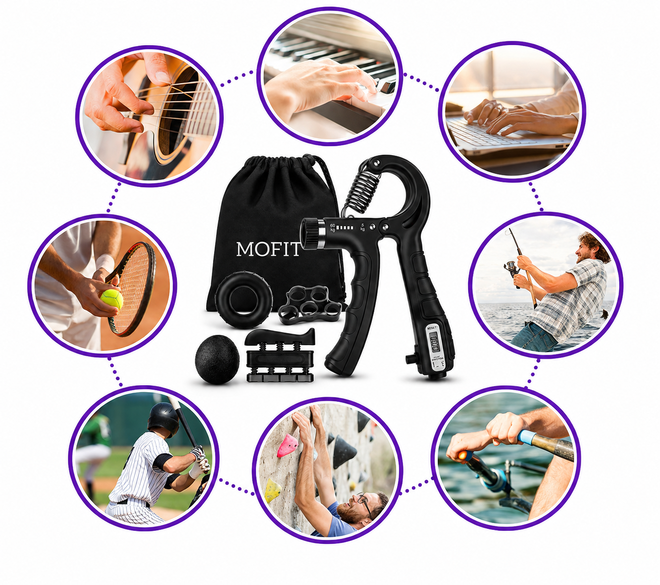 Kit Full Antebrazo + Magnesio Portátil
