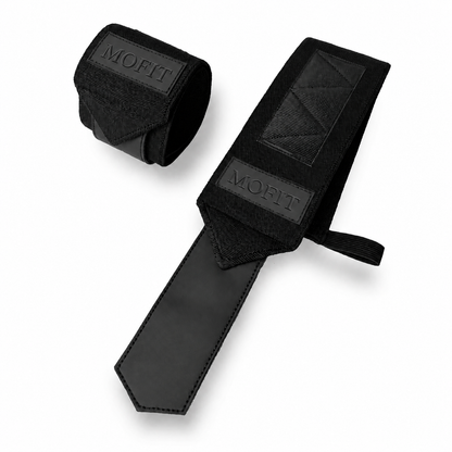 Muñequeras All Black 4mm + Magnesio Portátil