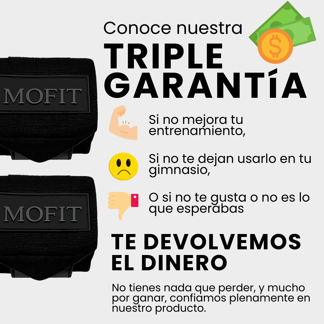 Muñequeras All Black 4mm + Magnesio Portátil