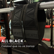 Muñequeras All Black Semi-Rígidas | Gym & Powerlifting